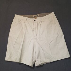 Northeast Outfitters Shorts Mens 40 White Cotton Twill Flat Front Casual Cargo